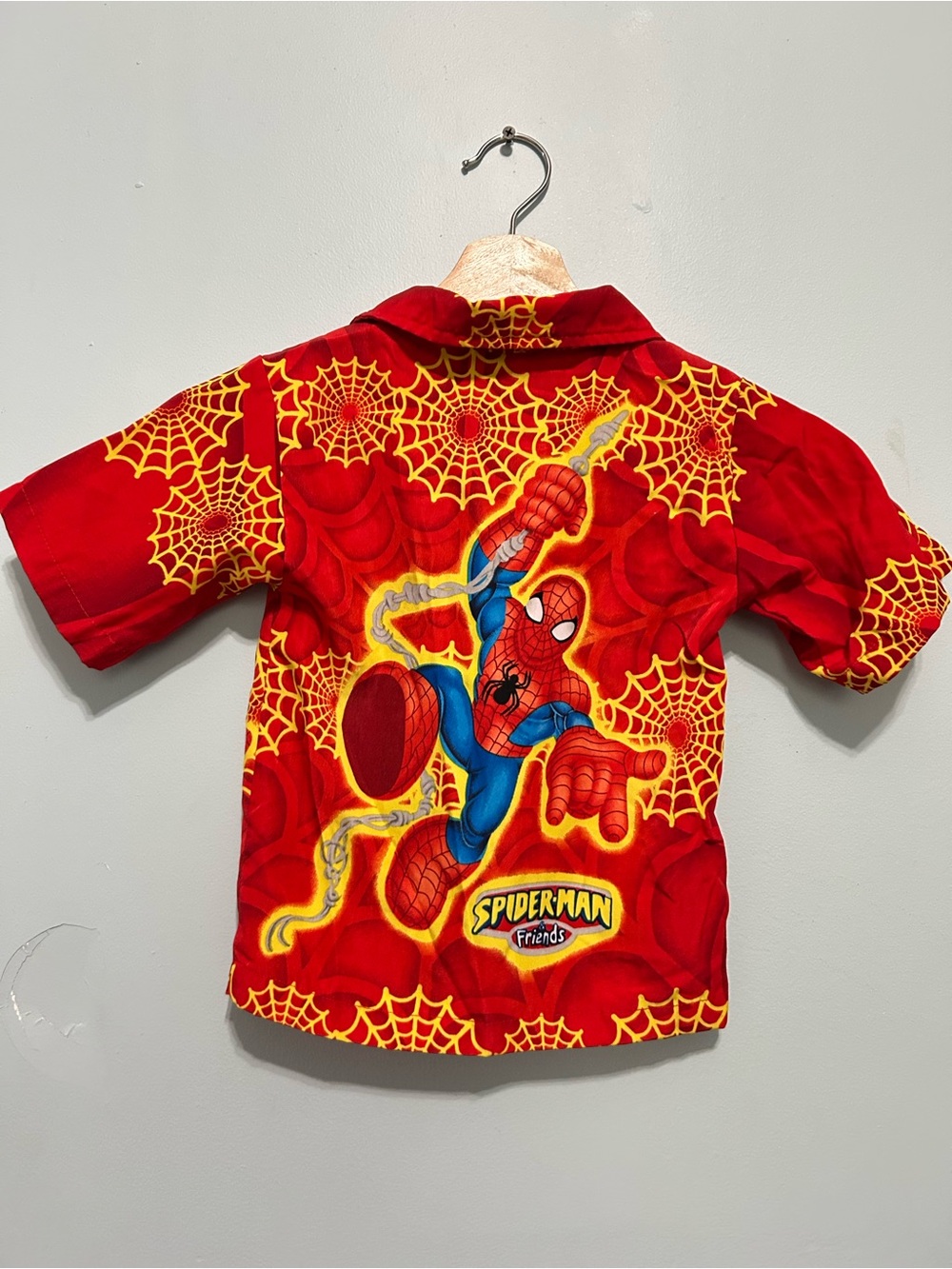 2002 Marvel Spider-Man Button Down Shirt size 3 - Picture 5 of 5